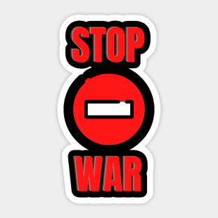 Stop War Sticker